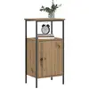 Image de vidaXL Table de chevet chêne artisanal