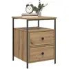 Image de vidaXL Table de chevet - Chêne artisanal