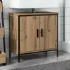 Image de VidaXL Armoire lavabo - Chêne artisanal