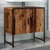 Image de vidaXL Armoire lavabo - Vieux bois