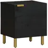 Image de vidaXL Table de Chevet - Noir