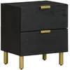 Image de vidaXL Table de chevet - Noir