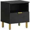 Image de VIDAXL Table de chevet - Noir