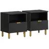 Image de vidaXL Table de Chevet - Noir