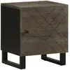 Image de vidaXL Table de Nuit - Bois de Manguier Noir