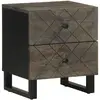 Image de VIDAXL Table de chevet Noir 40x33x46 cm bois de manguier solide