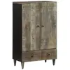 Image de Vidaxl Buffet 60x33x110 cm Bois de Manguier Massif