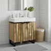Image de vidaXL Meuble de Lavabo de Salle de Bain Marron 62 x 33 x 58 cm