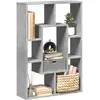Image de vidaXL Bibliothèque gris béton 63x20x90 cm