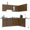 Image de vidaXL Ensemble d'armoires de cuisine 11 pcs chêne marron