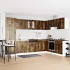 Image de vidaXL Armoire de cuisine Kalmar 2 pcs Marron 80 x 46 x 81.5 cm