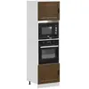 Image de vidaXL Porto Armoires à four - Chêne marron (2 pcs)