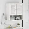 Image de vidaXL Armoire de salle de bain avec porte VIGO Blanc et Blanc Antique