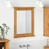 Image de vidaXL Miroir VIGO Marron miel 55,5 x 5 x 70 cm Bois de pin massif