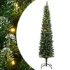 Image de vidaXL Sapin de Noël mince 150 cm 150 LED
