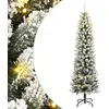 Image de vidaXL Sapin de Noël 150 cm - Neige floquée