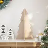 Image de vidaXL Arbre de Noël en bois - 69.5 cm - Pin massif