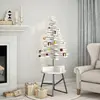 Image de vidaXL Arbre de Noël bois - Blanc 100 cm