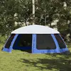 Image de vidaXL Tente de piscine moustiquaire amovible parois maille bleu azur
