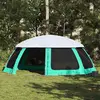 Image de vidaXL Tente piscine toit amovible parois maille vert d'eau 690x690 cm