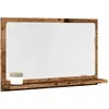 Image de vidaXL Armoire à miroir de salle de bain - Vieux bois