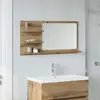 Image de vidaXL Armoire à miroir de salle de bain - Chêne artisanal