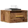 Image de VidaXL Table de chevet murale - Vieux bois