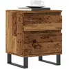 Image de VIDAXL Table de chevet - Vieux bois