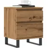 Image de VidaXL Table de chevet - Chêne artisanal