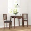 Image de VidaXL Chaises à Manger Coussins - 2 Pièces - Marron Bois Massif