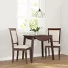 Image de Vidaxl Chaises à manger avec coussins lot de 2 - Marron