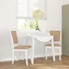 Image de vidaXL Chaises à manger coussins - Bois d'hévéa - Lot de 2