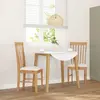 Image de VidaXL Chaises à manger avec coussin - Lot de 2 - Bois massif