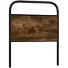 Image de vidaXL Tête de lit de remplacement chêne fumé 75 cm acier et bois d'ingénierie