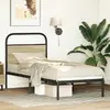 Image de vidaXL Tête de lit de remplacement chêne sonoma 75 cm acier et bois d'ingénierie