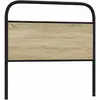 Image de vidaXL Tête de lit de remplacement chêne sonoma 90 cm acier et bois d'ingénierie