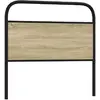 Image de vidaXL Tête de lit de remplacement chêne sonoma 100 cm acier et bois d'ingénierie