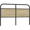Image de vidaXL Tête de lit de remplacement chêne sonoma 160 cm acier et bois d'ingénierie