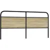 Image de vidaXL Tête de lit de remplacement chêne sonoma 180 cm acier et bois d'ingénierie
