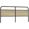 Image de vidaXL Tête de lit de remplacement chêne sonoma 190 cm acier et bois d'ingénierie
