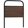 Image de vidaXL Tête de lit de remplacement chêne marron 80 cm acier et bois d'ingénierie
