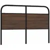 Image de vidaXL Tête de lit de remplacement chêne marron 135 cm acier et bois d'ingénierie