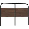 Image de vidaXL Tête de lit de remplacement chêne marron 140 cm acier et bois d'ingénierie