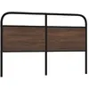 Image de vidaXL Tête de lit de remplacement chêne marron 150 cm acier et bois d'ingénierie