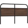 Image de vidaXL Tête de lit de remplacement chêne marron 160 cm acier et bois d'ingénierie