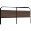 Image de vidaXL Tête de lit de remplacement chêne marron 190 cm acier et bois d'ingénierie