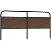 Image de vidaXL Tête de lit de remplacement chêne marron 200 cm acier et bois d'ingénierie