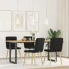 Image de Vidaxl Chaises à Manger Lot de 4 - Noir Tissu