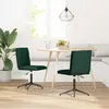 Image de vidaXL Chaises à Manger Lot de 2 - Velours Vert Foncé
