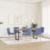 Image de Vidaxl Chaises à Manger - Lot de 6 - Bleu Jean Tissu